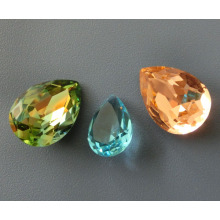 Piedras colgantes de lágrima de cristal para la fabricación de joyas